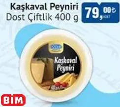 DOST ÇİFTLİK KAŞKAVAL PEYNİRİ